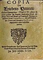 Titelblatt Luebecker Frieden