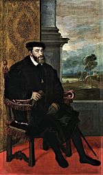 Archivo:Titian - Portrait of Charles V Seated - WGA22964