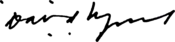 Unterschrift David Lynch US-amerikanischer Künstler.png