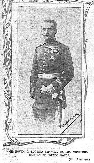Archivo:1904-11-10, El Gráfico, La boda de la hija de Dato, El novio, D. Eugenio Espinosa de los Monteros, capitán de Estado Mayor