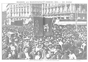 Archivo:1909-05-05, Actualidades, Madrid, La manifestación obrera del 1º de mayo, Cifuentes