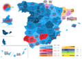 2016 Spanish general election map