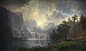 Albert Bierstadt, Among the Sierra Nevada Mountains