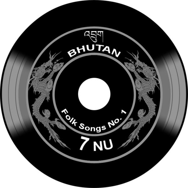 Bhutan stamp disk replica