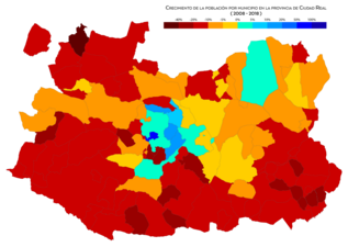 Ciudad Real crecimiento 2008-2018