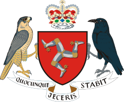 Archivo:Coat of arms of the Isle of Man