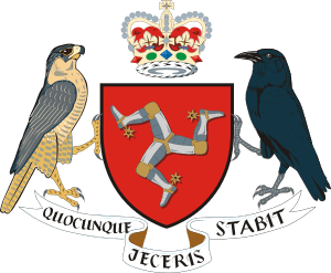 Archivo:Coat of arms of the Isle of Man