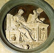 Donatello, tondo di san matteo, 1434-43