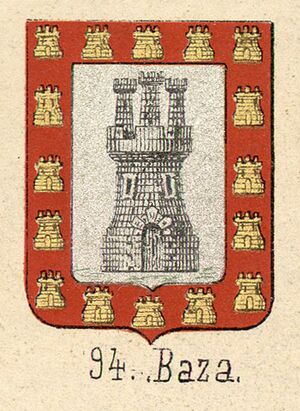 Archivo:Escudo de Baza (Piferrer, 1860)