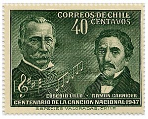 Archivo:Estampilla Canción Nacional de Chile