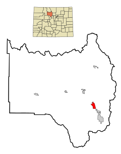 Grand County Colorado Incorporated and Unincorporated areas Tabernash Highlighted.svg