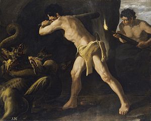 Hércules lucha con la hidra de Lerna, por Zurbarán.jpg