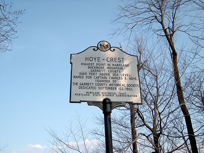 Hoye-Crest Historical Marker