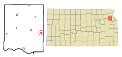Jefferson County Kansas Incorporated and Unincorporated areas McLouth Highlighted.svg