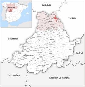 Archivo:Karte Gemeinde Arévalo 2022