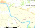 Map commune FR insee code 33066