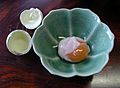 Onsen tamago at minshuku Korakuen, Nagano by Blue Lotus