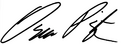 Firma de Oscar Piastri