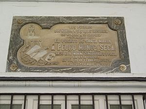 Archivo:Placa conmemorativa a Pedro Muñoz Seca en El Puerto de Santa María