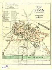 Plano de León y su ensanche 1