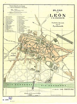 Archivo:Plano de León y su ensanche 1