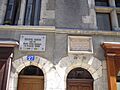 Plaques en l'honneur de Michel Simon et André Grétry