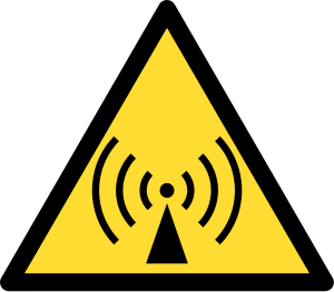 Archivo:Radio waves hazard symbol