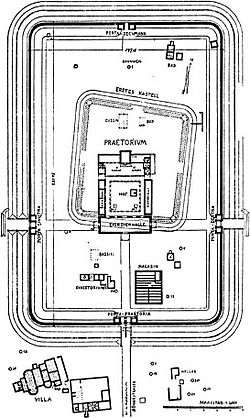 Archivo:Saalburg castellum plan