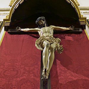 Archivo:Sacristía de la Catedral de Granada. Crucificado