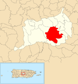 Saltos, Orocovis, Puerto Rico locator map.png