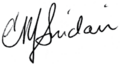Signature of Justice Murray Sinclair