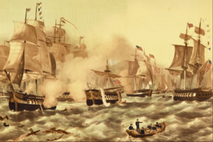 Archivo:The Battle of Lake Erie, Commodore... - J. Perry Newell