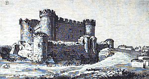 Archivo:1878-11-22, La Ilustración Española y Americana, Paseo artístico por la provincia de Guadalajara (cropped) Castillo de Pioz