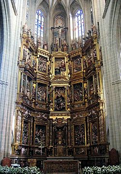 Archivo:Astorga - Catedral, retablo mayor
