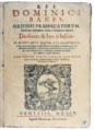 Bañez - Decisiones de Iure & Iustitia, 1595 - 035