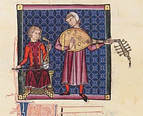Archivo:Cantigas de Santa María, Codex of the musicians, B-I-2 162R lute rebab