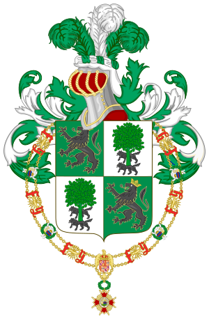 Archivo:Coat of Arms of Manuel Prado Ugarteche (Order of Isabella the Catholic)