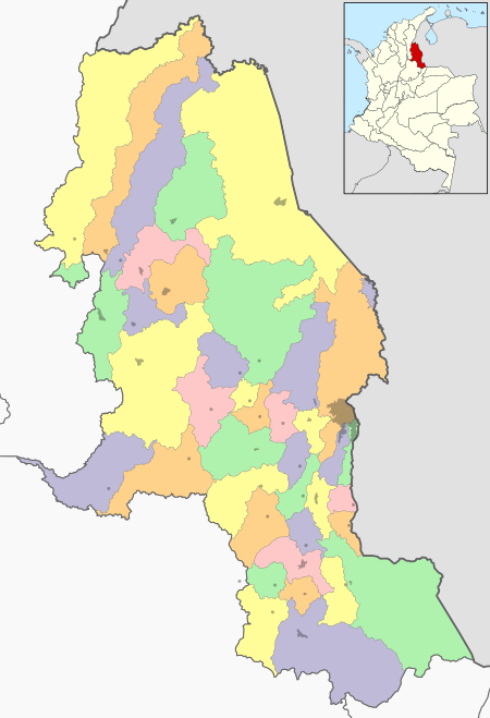 Colombia Norte de Santander location map (adm colored).svg