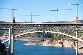 Contreras Railway Viaduct construction in Spain