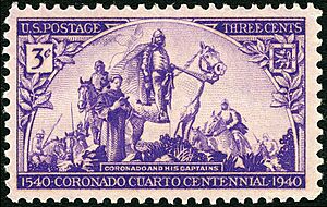 Archivo:Coronado Expedition 1940 U.S. stamp.1