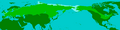 Distribution of woolly mammoth