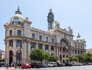 Archivo:Edificio de Correos y Telégrafos, Valencia, España, 2014-06-30, DD 129