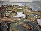 Edvard Munch, 1918, Coastal Landscape, oil on canvas, 120.9 x 160 cm, Kunstmuseum Basel