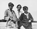 Eleanor Roosevelt, Marian Dickerman, and Nancy Cook in Campobello June 1926