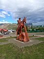 Estatua Plaza Lonquimay