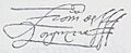 Firma Francisco de Aguirre