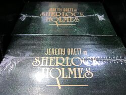 Jeremy Brett as Sherlock Holmes DVD box sets.JPG