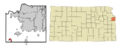 Johnson County Kansas Incorporated and Unincorporated areas Edgerton Highlighted