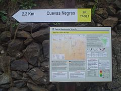 Letrero de la Red del sendero Tierra del Trigo PR TF-53.1
