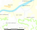 Map commune FR insee code 33401
